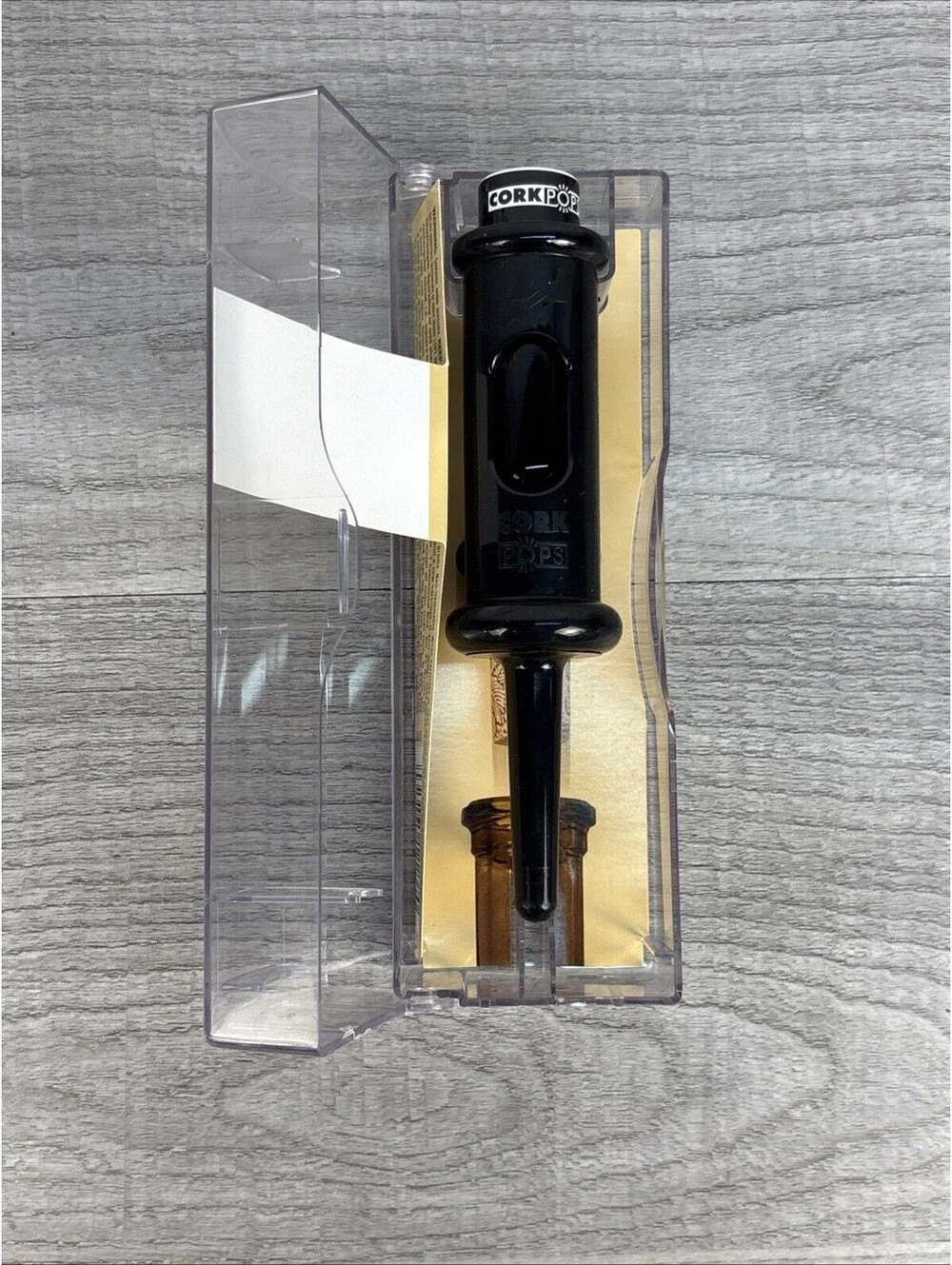 Cork Pops 12237 Black Cork Pop Original Wine Bottle Opener New